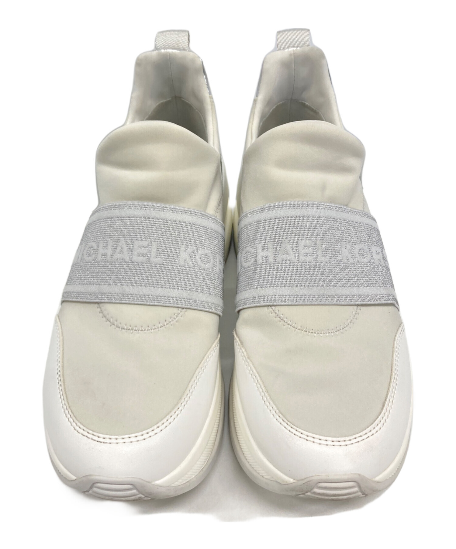 MICHAEL KORS ホワイト スリッポン スニーカー　新品 未使用 中古・古着通販】MICHAEL KORS (マイケル・コース) スリッポン