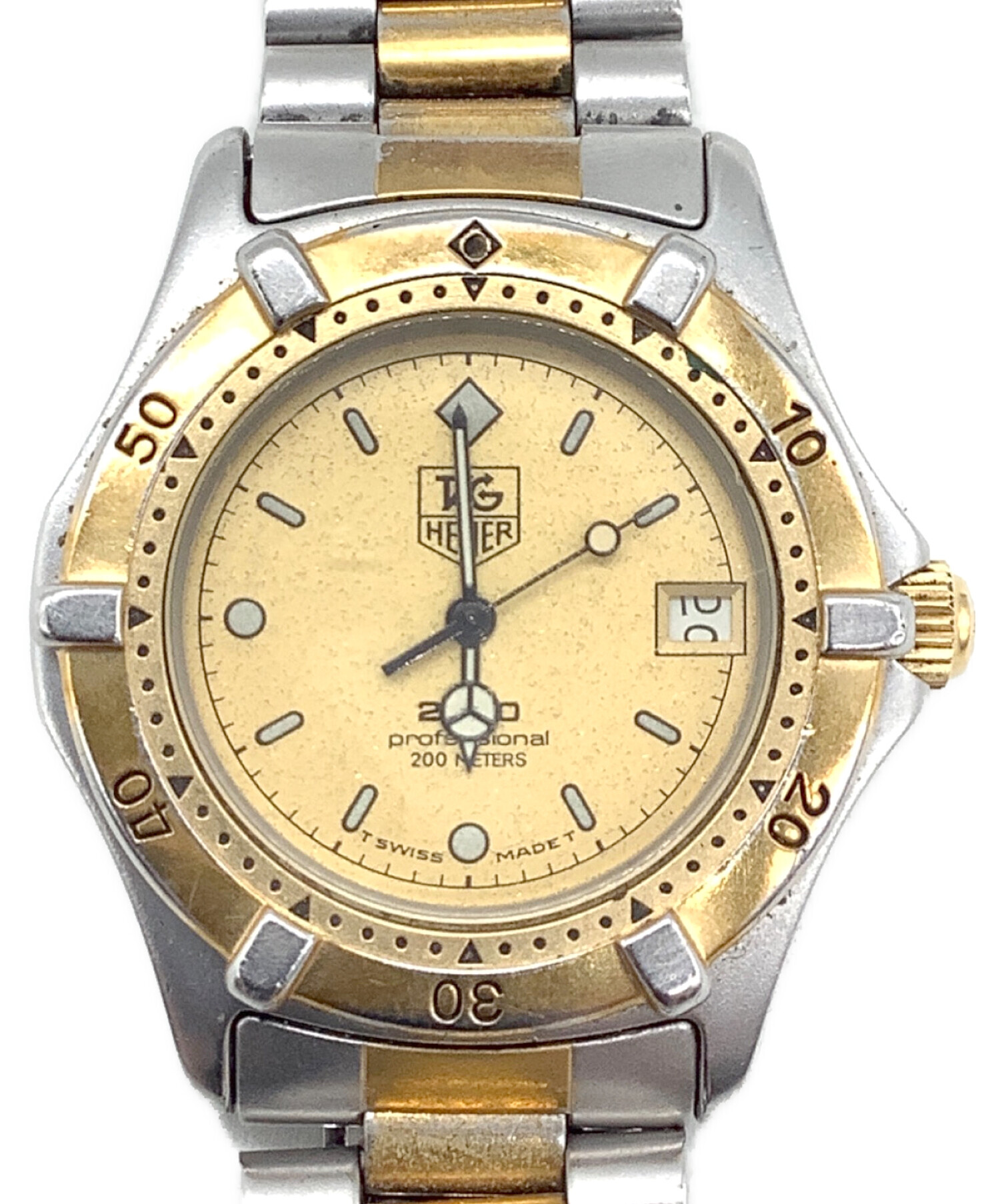 TAG Heuer(タグホイヤー) アナログ腕時計 シルバー/ゴールド 中古・古着通販】TAG Heuer (タグ・ホイヤー) 腕時計 ゴールドカラー