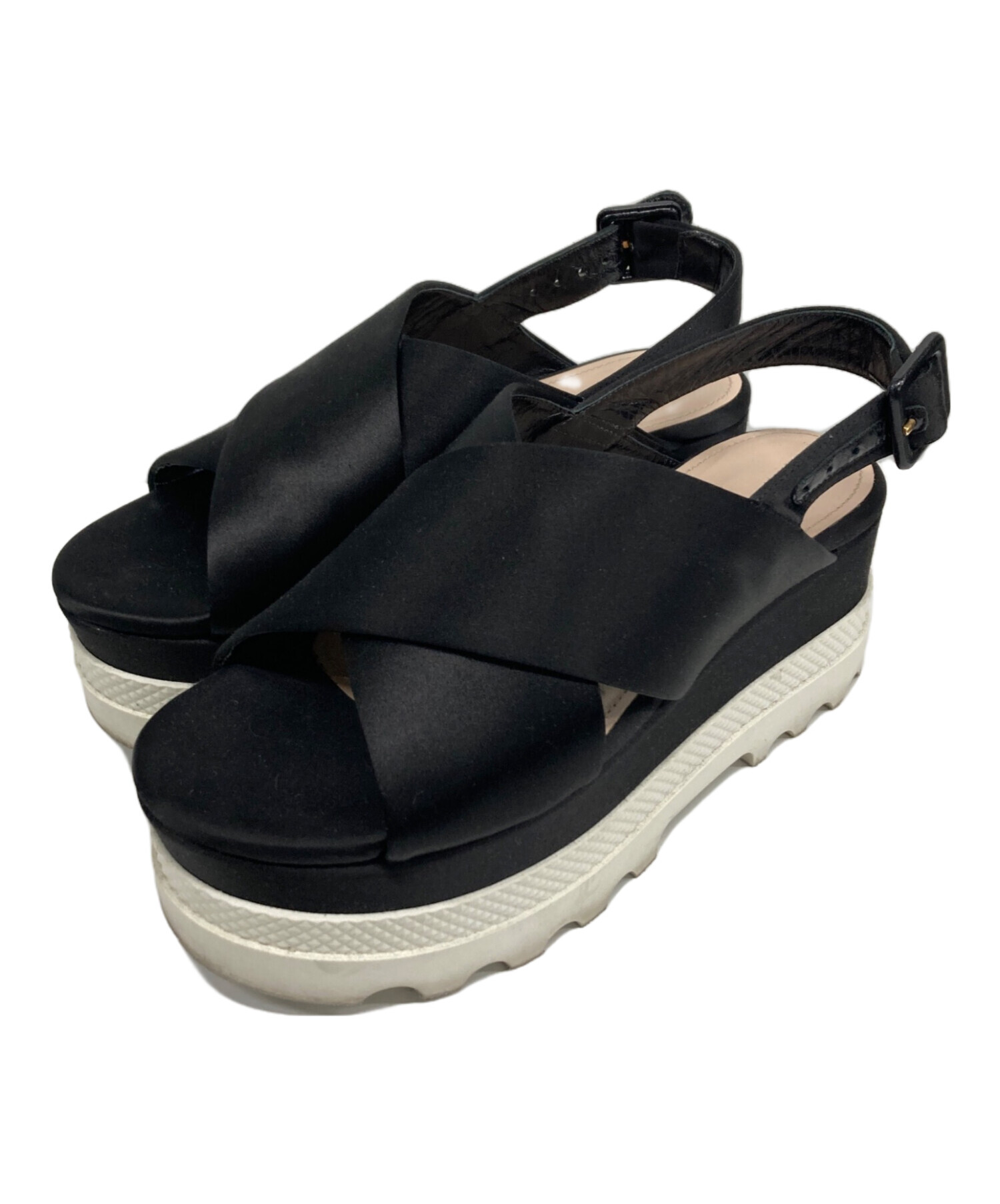 中古・古着通販】MIU MIU (ミュウミュウ) プラットフォームサンダル 
