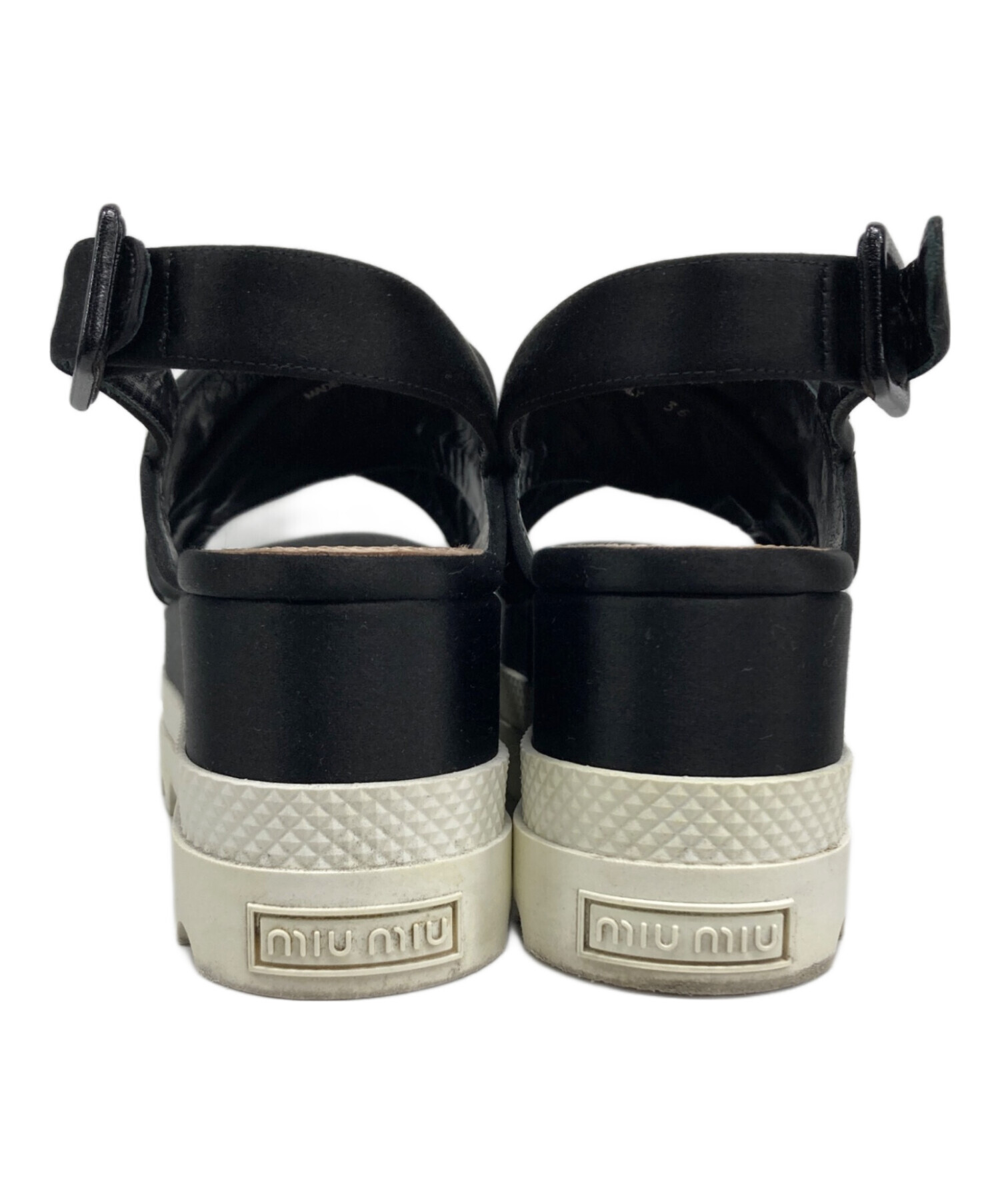 中古・古着通販】MIU MIU (ミュウミュウ) プラットフォームサンダル 