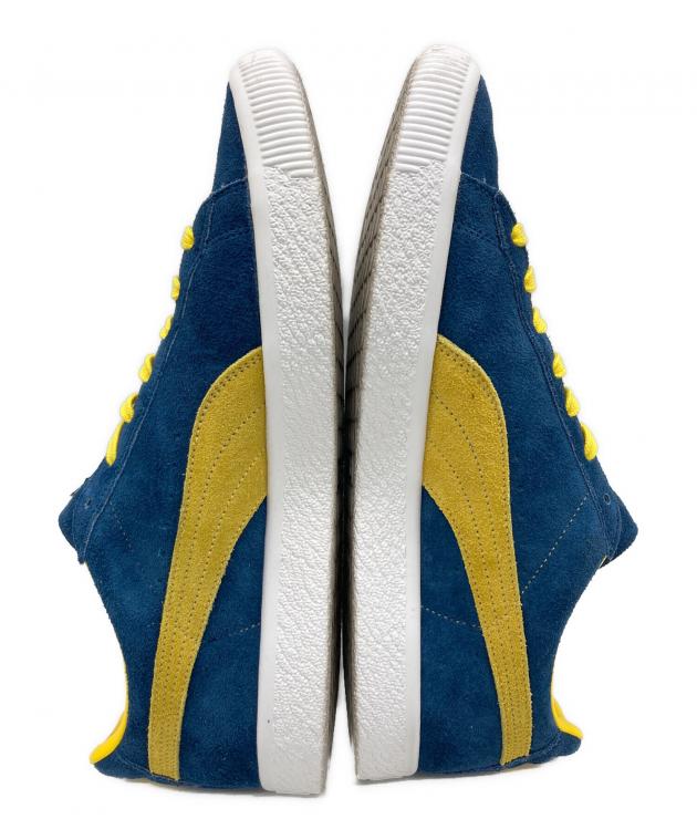 Puma プロスニーカー 26.5 EE 青/黄 中古・古着通販】PUMA (プーマ) ローカットスニーカー ネイビー
