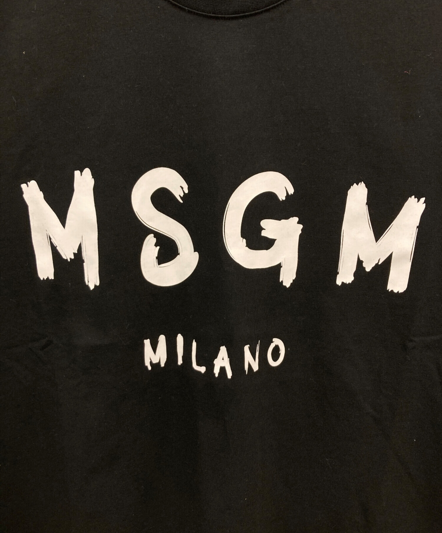 中古・古着通販】MSGM (エムエスジーエム) 半袖Tシャツ ブラック 