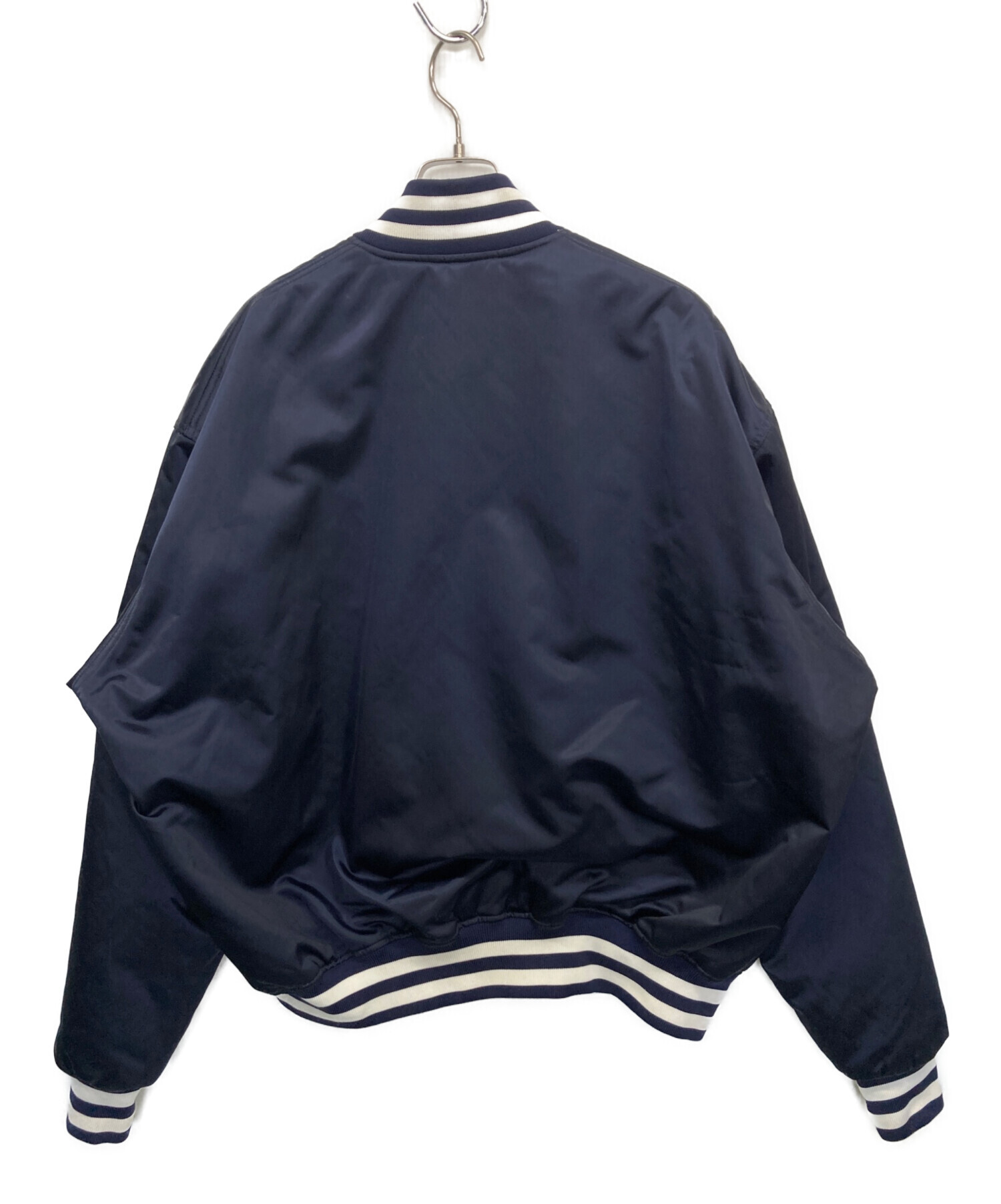 中古・古着通販】NAUTICA (ノーティカ) スタジャン ネイビー サイズ:L