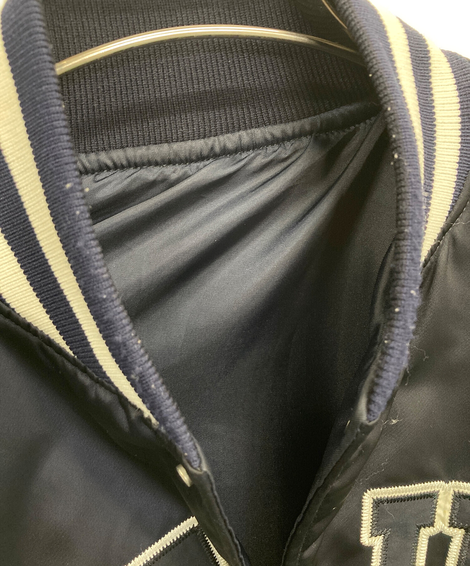 中古・古着通販】NAUTICA (ノーティカ) スタジャン ネイビー サイズ:L
