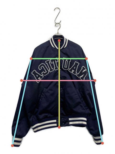 中古・古着通販】NAUTICA (ノーティカ) スタジャン ネイビー サイズ:L