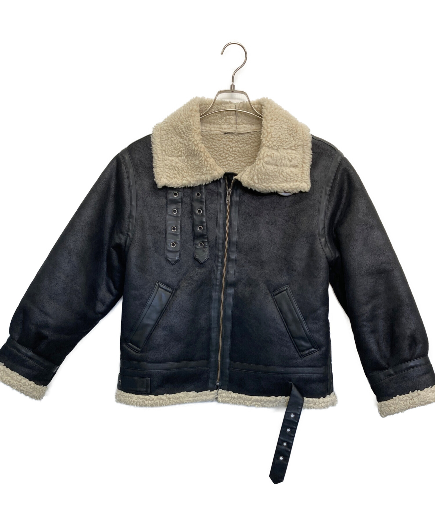 最終価格/unused/アンユーズド /リアルムートンダッフルNV/3/used 中古・古着通販】Ungrid (アングリッド) ビッグシルエットフェイク