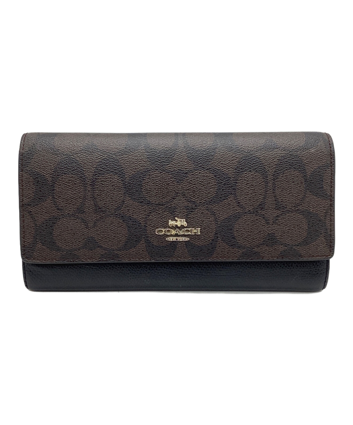 COACH コーチ 長財布 財布 ブラック ブラウン メンズ レディース 