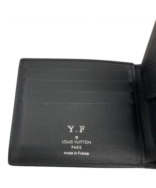 中古・古着通販】LOUIS VUITTON (ルイ ヴィトン) 2つ折り財布 ブラック