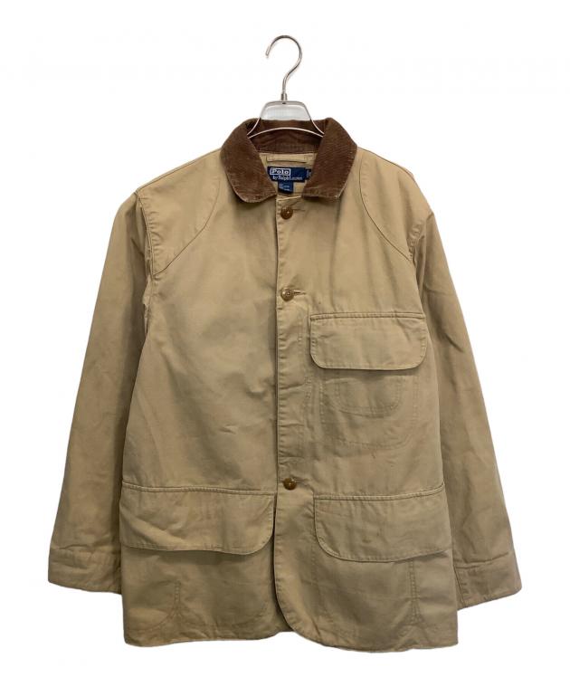 ラルフローレン ハンティングジャケット 襟コーデュロイ ベージュ L 1699 中古・古着通販】POLO RALPH LAUREN (ポロ・ラルフローレン