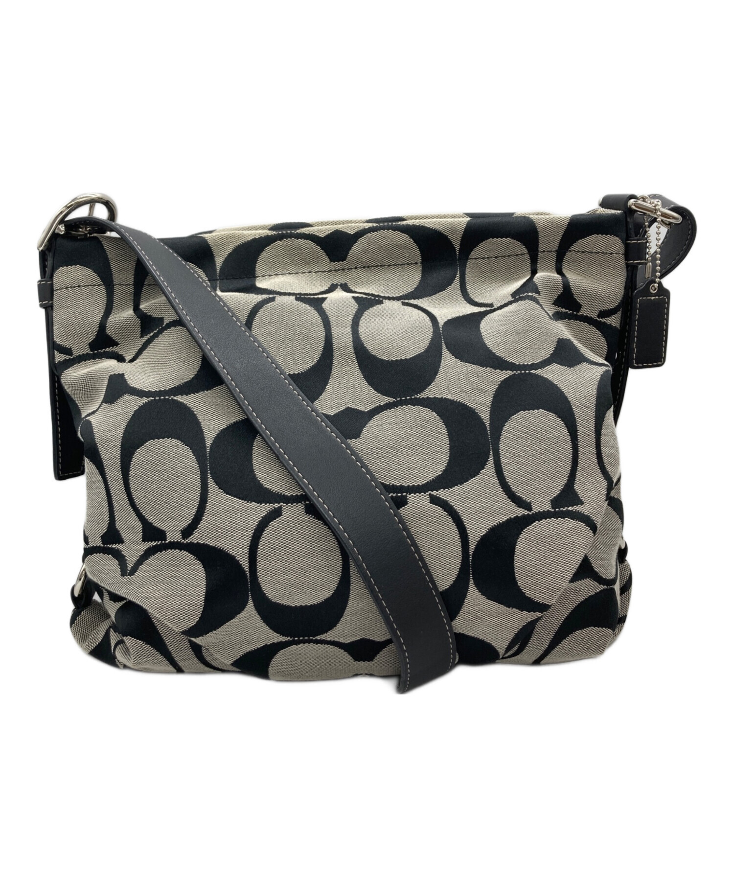 中古・古着通販】COACH (コーチ) ショルダーバッグ ライトグレー 