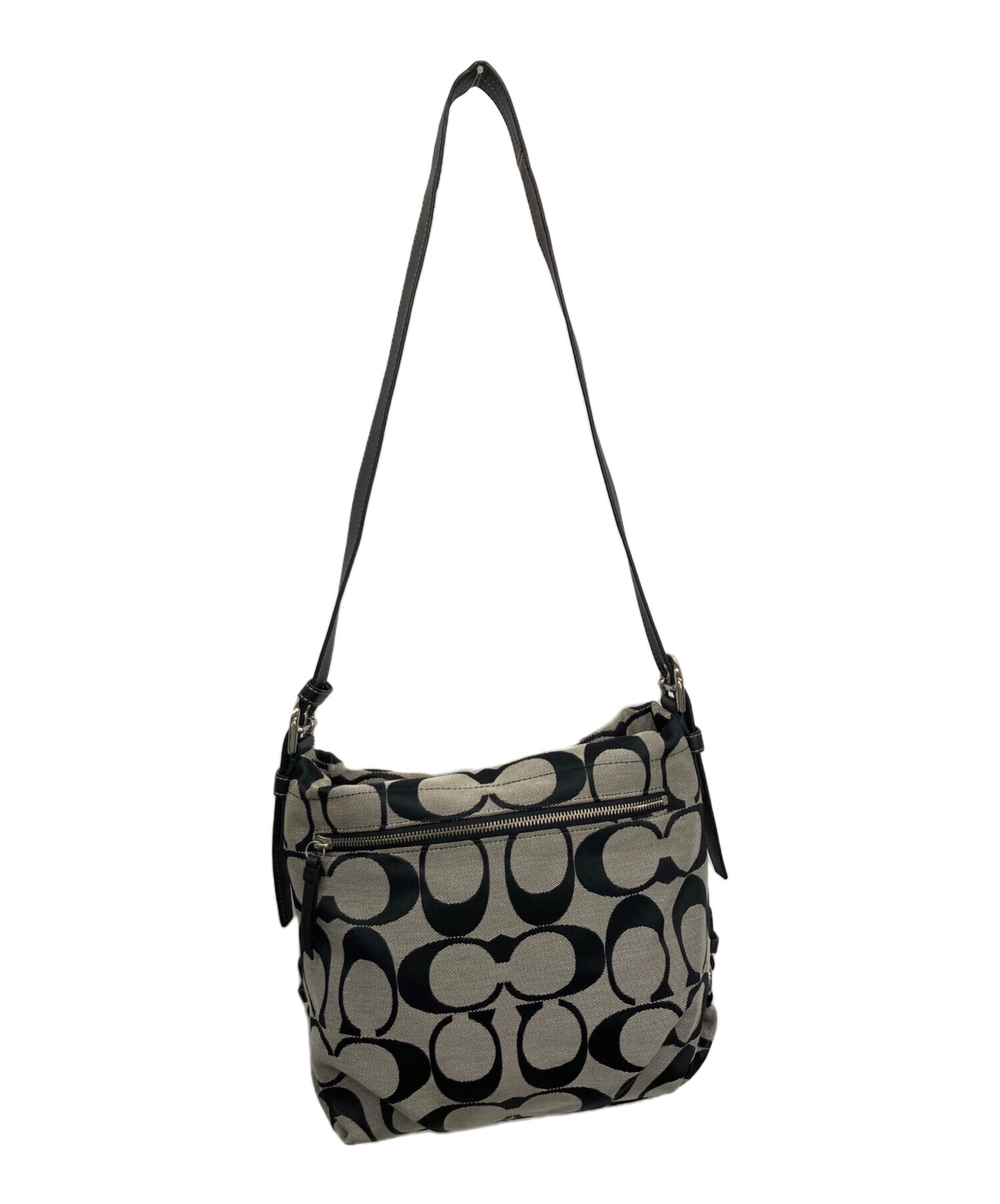 中古・古着通販】COACH (コーチ) ショルダーバッグ ライトグレー
