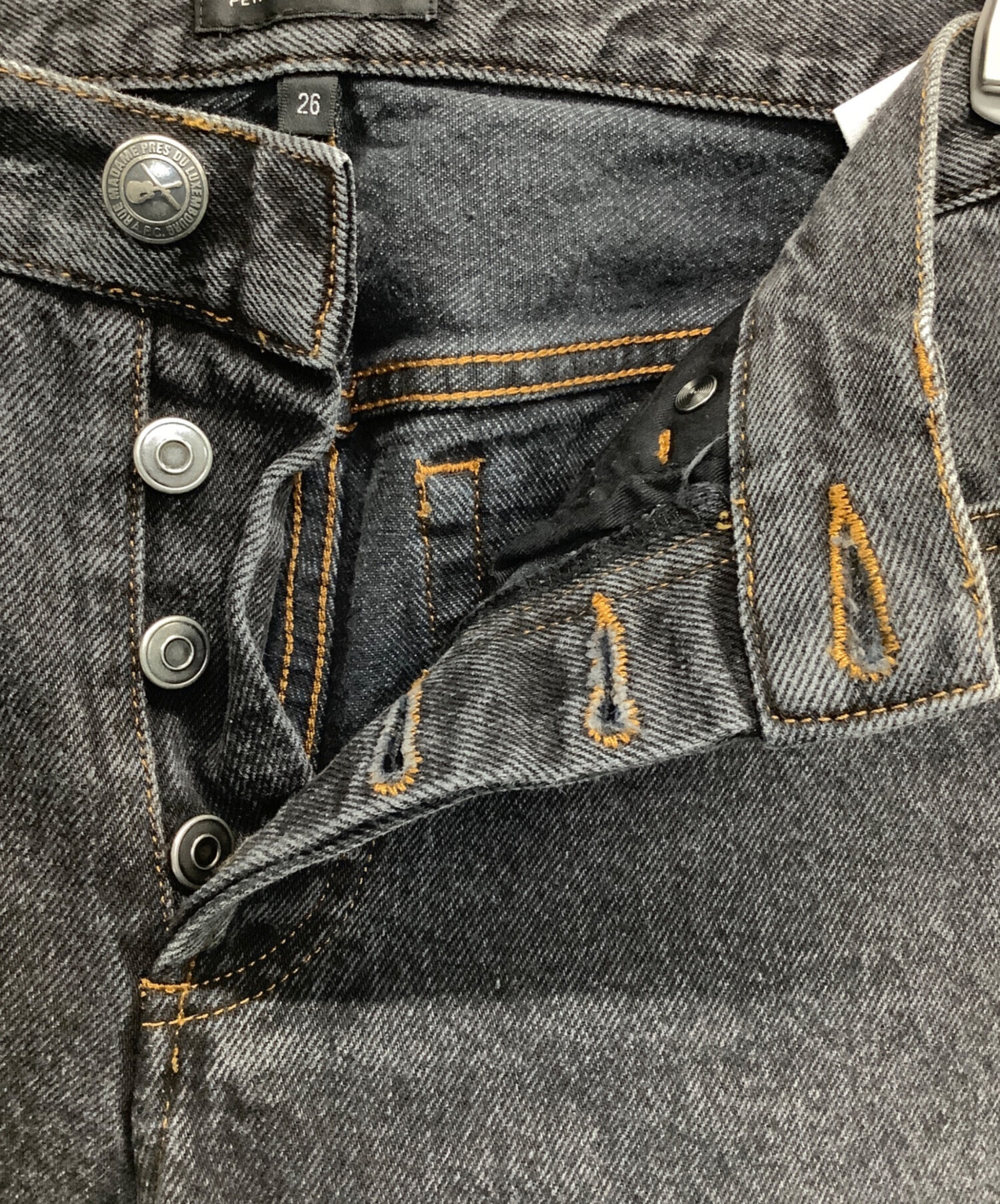 中古・古着通販】A.P.C. (アーペーセー) デニムパンツ ブラック サイズ