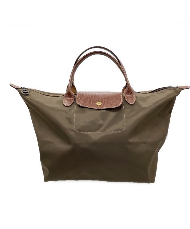 中古・古着通販】LONGCHAMP (ロンシャン) トートバッグ ブラウン 