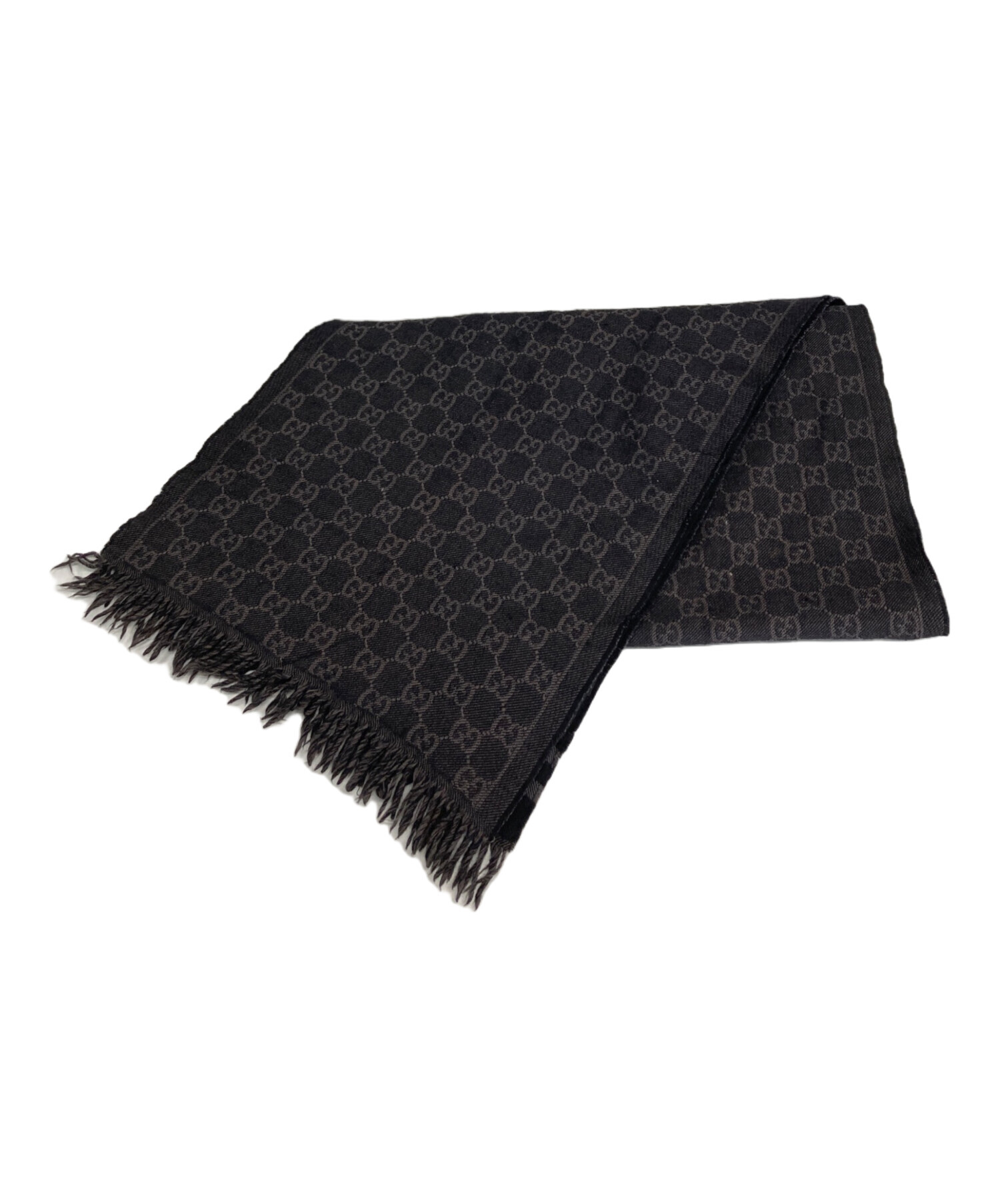 中古・古着通販】GUCCI (グッチ) マフラー ブラック｜ブランド・古着