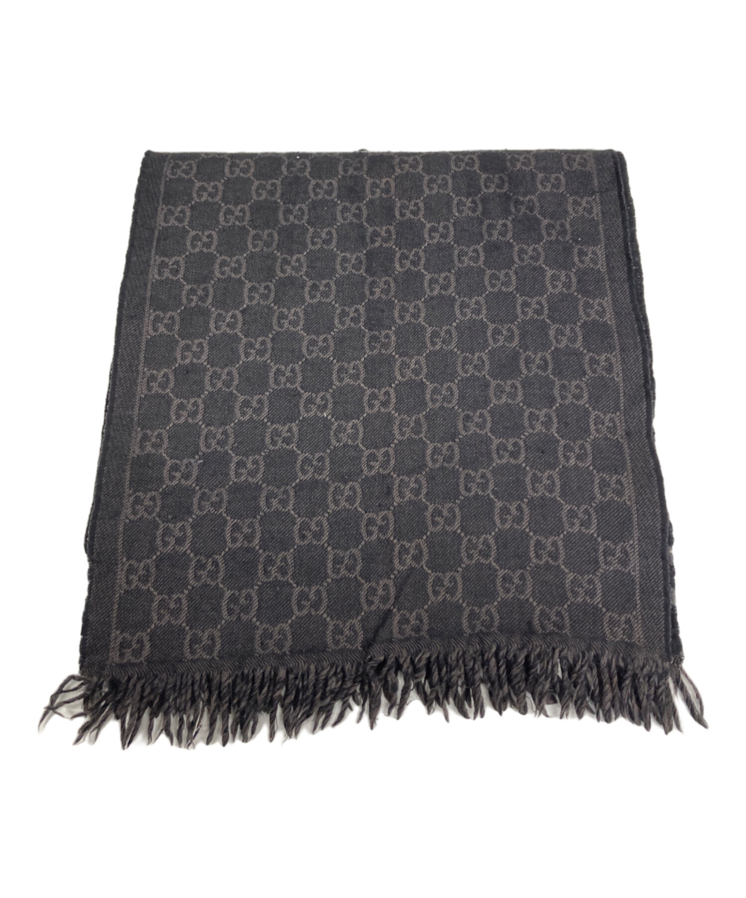 GUCCI マフラー　新品・未使用 中古・古着通販】GUCCI (グッチ) マフラー ブラック｜ブランド・古着