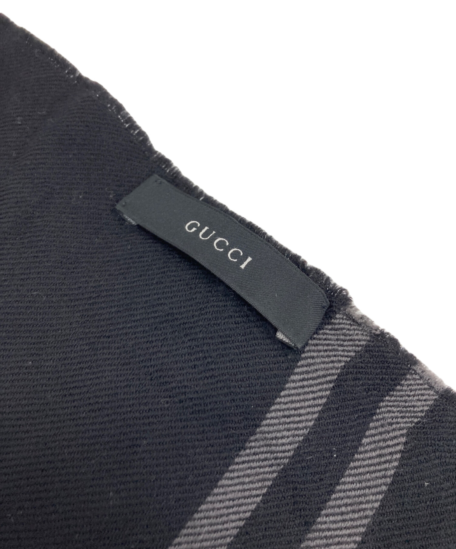 中古・古着通販】GUCCI (グッチ) マフラー ブラック｜ブランド・古着