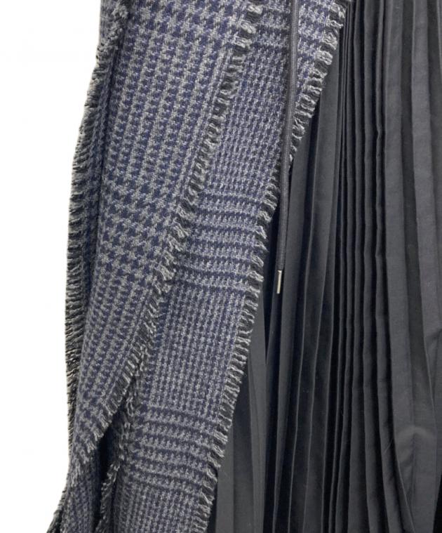 中古・古着通販】sacai (サカイ) ラップスカート ブラック サイズ:SIZE