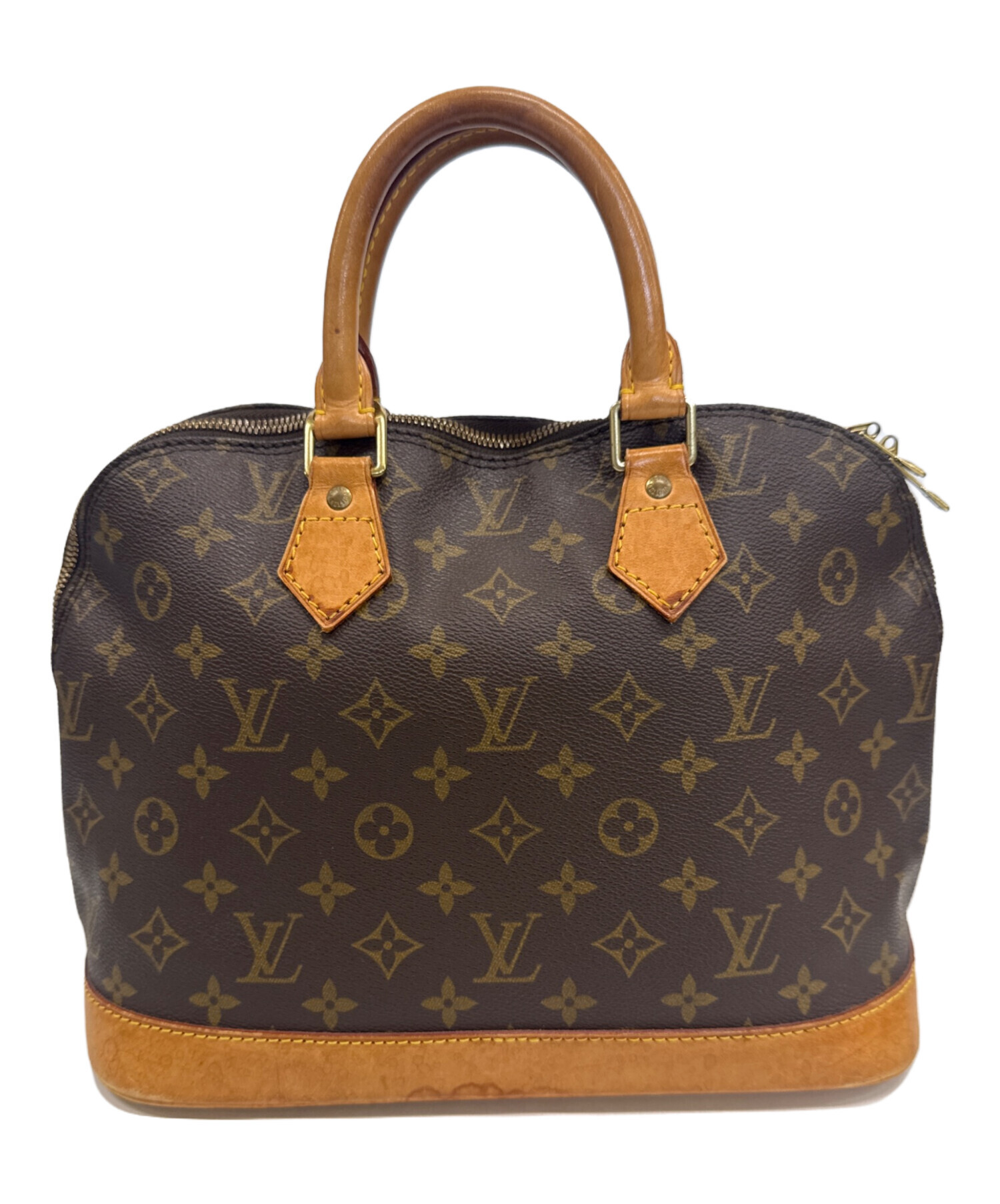 Louis Vuitton ハンドバッグ ブラウン ベージュ 中古・古着通販】LOUIS VUITTON (ルイ ヴィトン) ハンドバッグ