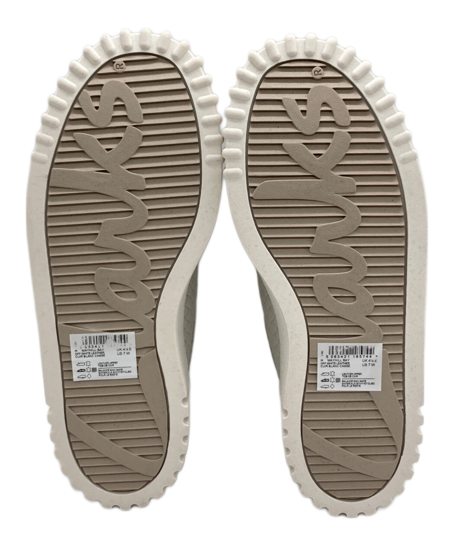中古・古着通販】CLARKS (クラークス) ローカットスニーカー ホワイト 