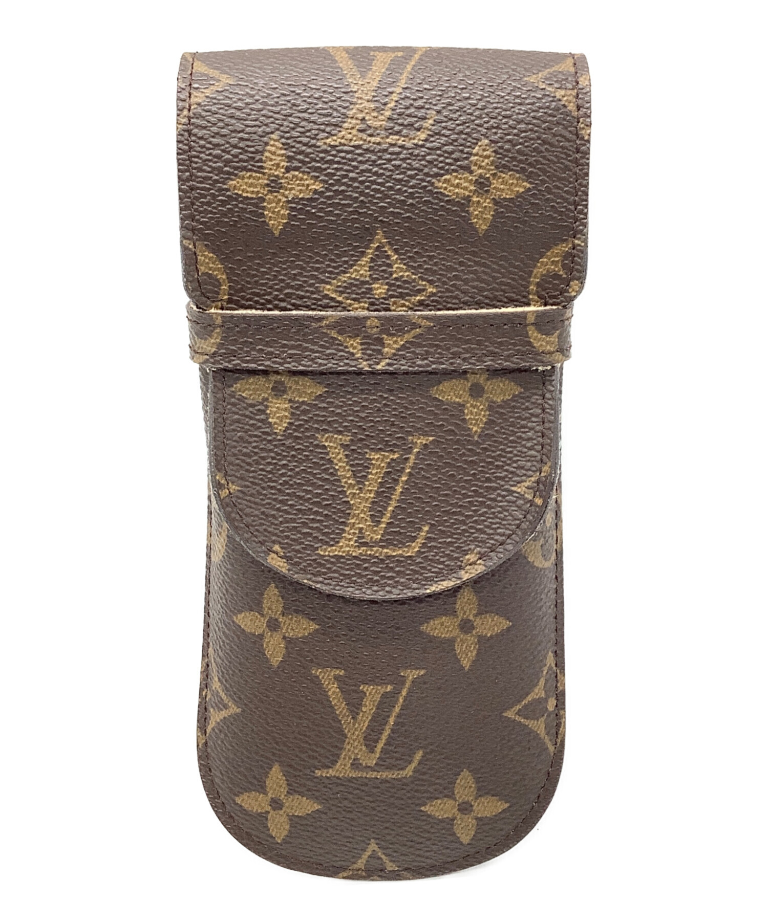 Louis Vuitton メガネケース モノグラム中古 中古・古着通販】LOUIS VUITTON (ルイ ヴィトン) 眼鏡ケース ブラウン
