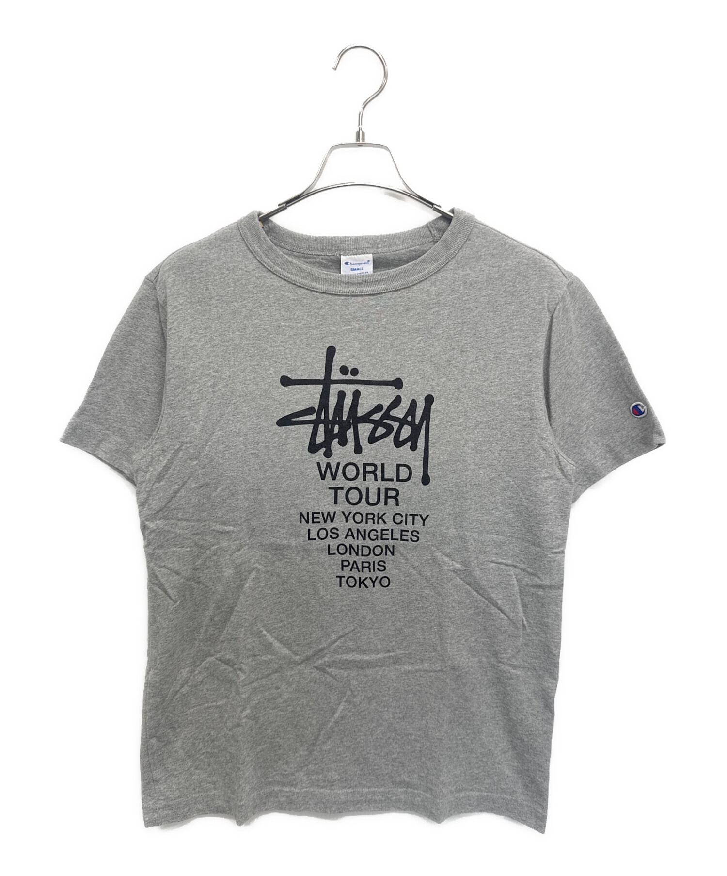 中古・古着通販】Champion (チャンピオン) stussy (ステューシー) 半袖