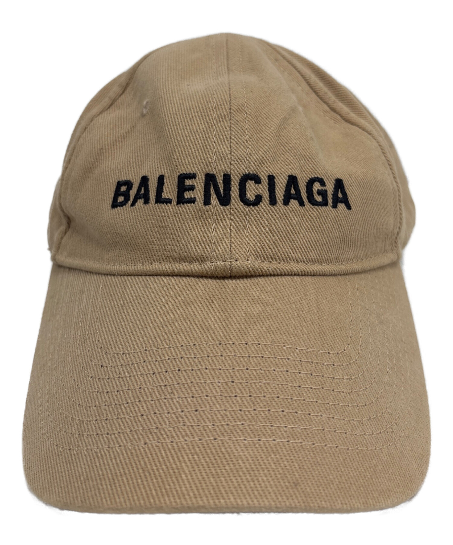 BALENCIAGA キャップ ベージュ 中古・古着通販】BALENCIAGA (バレンシアガ) キャップ ベージュ