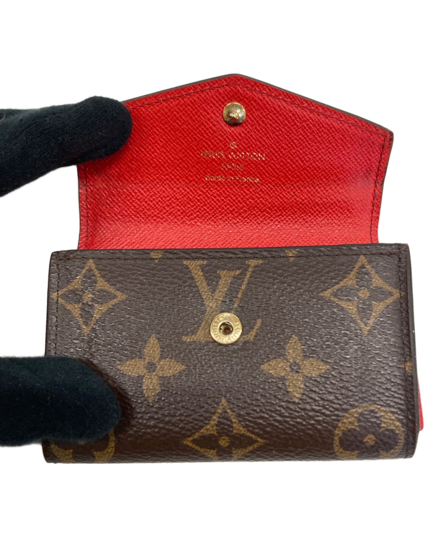 中古・古着通販】LOUIS VUITTON (ルイ ヴィトン) カードケース レッド