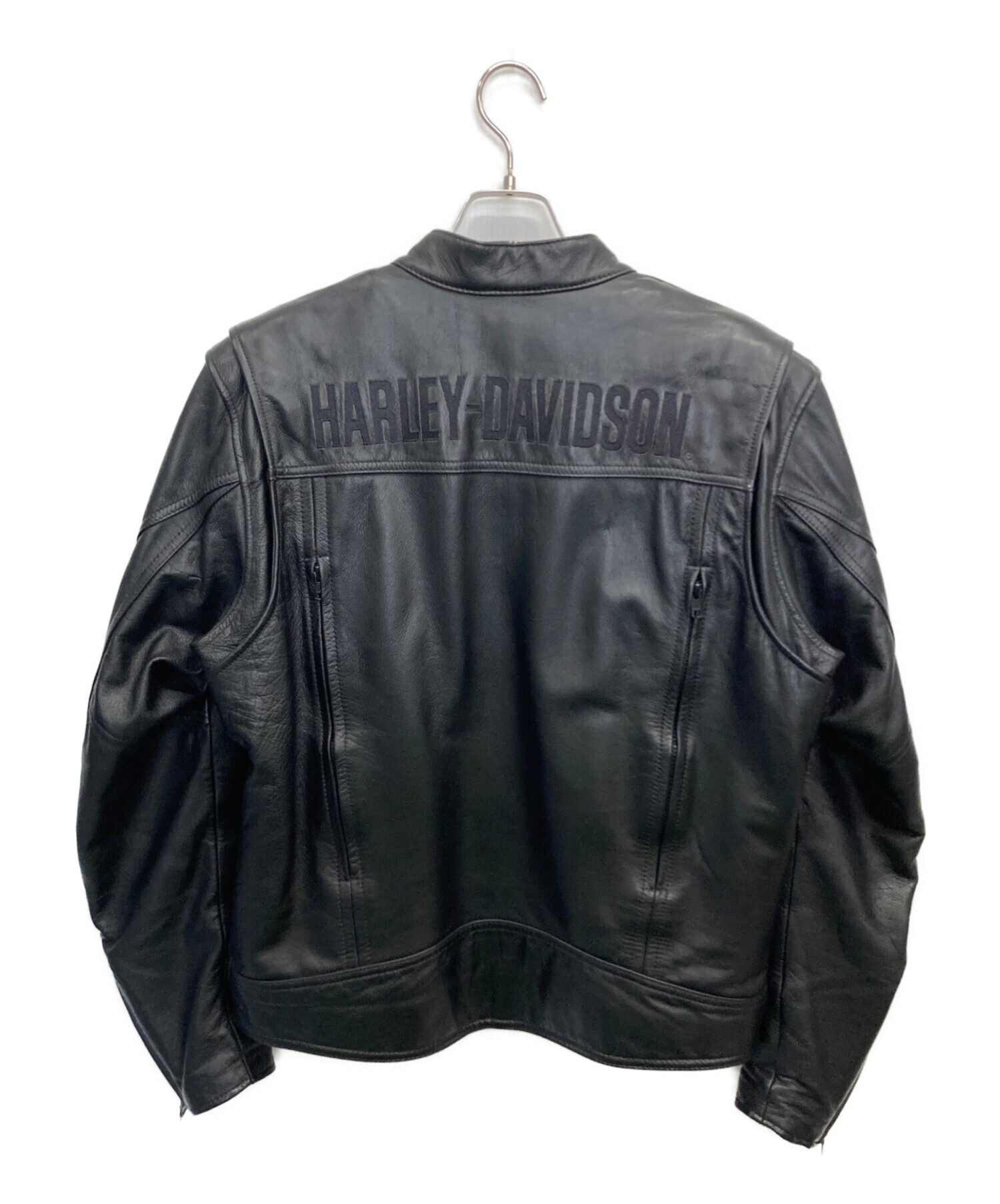 Harley Davidson シングルライダースジャケット サイズM 中古・古着通販】HARLEY-DAVIDSON (ハーレーダビッドソン) シングル