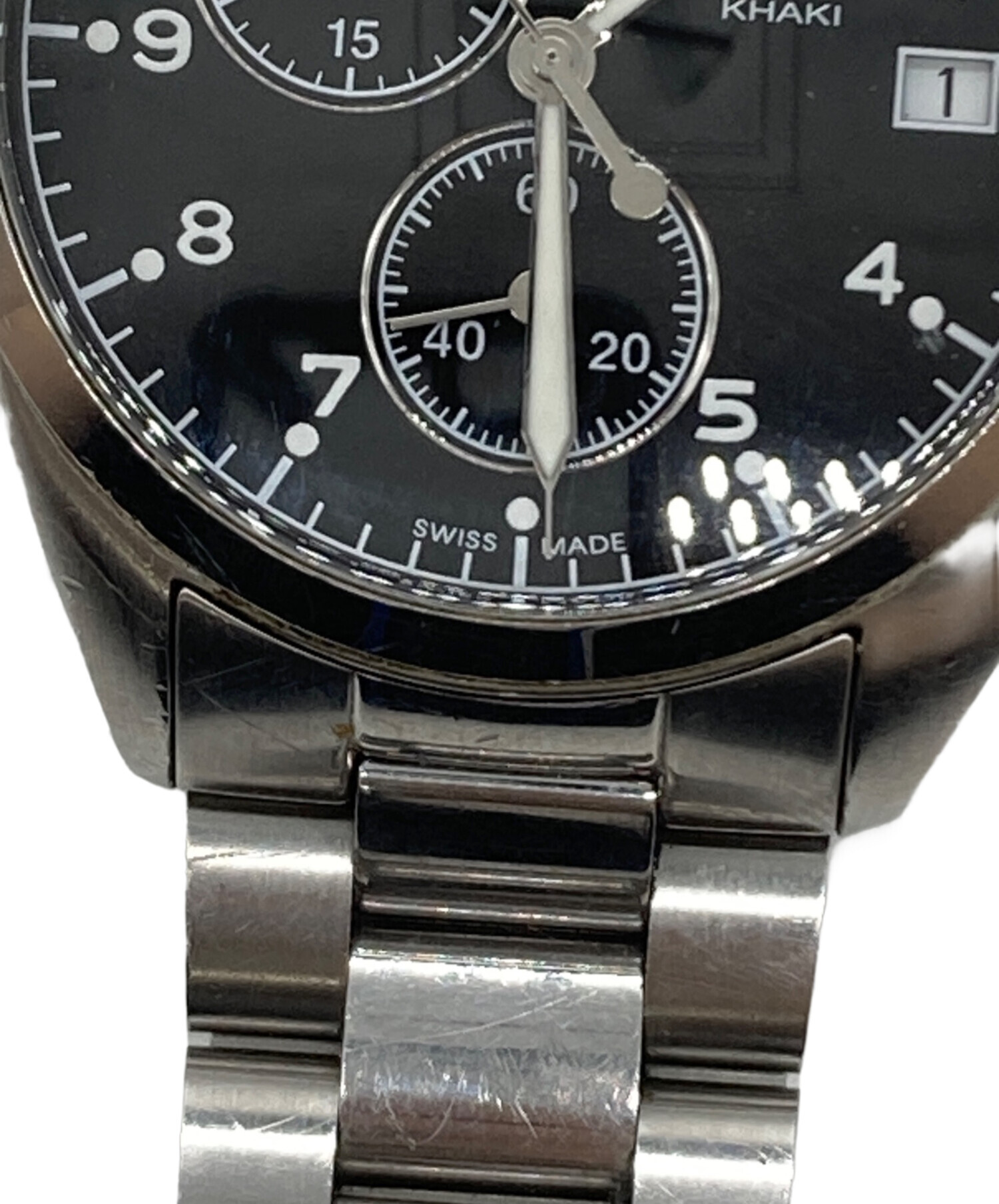 中古・古着通販】HAMILTON (ハミルトン) クロノグラフ ブラック 