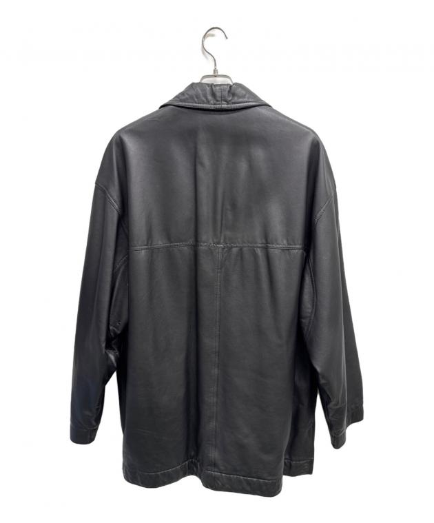 BALLY バリー　イタリア製 レザー ハーフコート　ブラック 中古・古着通販】BALLY (バリー) レザーコート ブラック サイズ:SIZE
