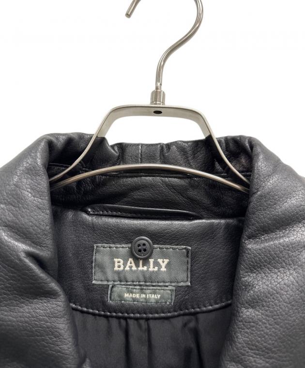 中古・古着通販】BALLY (バリー) レザーコート ブラック サイズ:SIZE