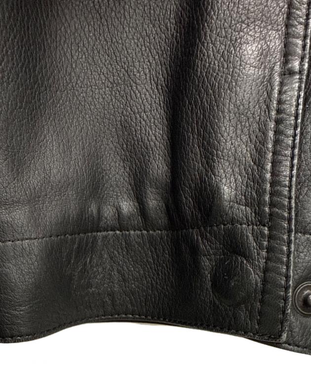 中古・古着通販】BALLY (バリー) レザーコート ブラック サイズ:SIZE