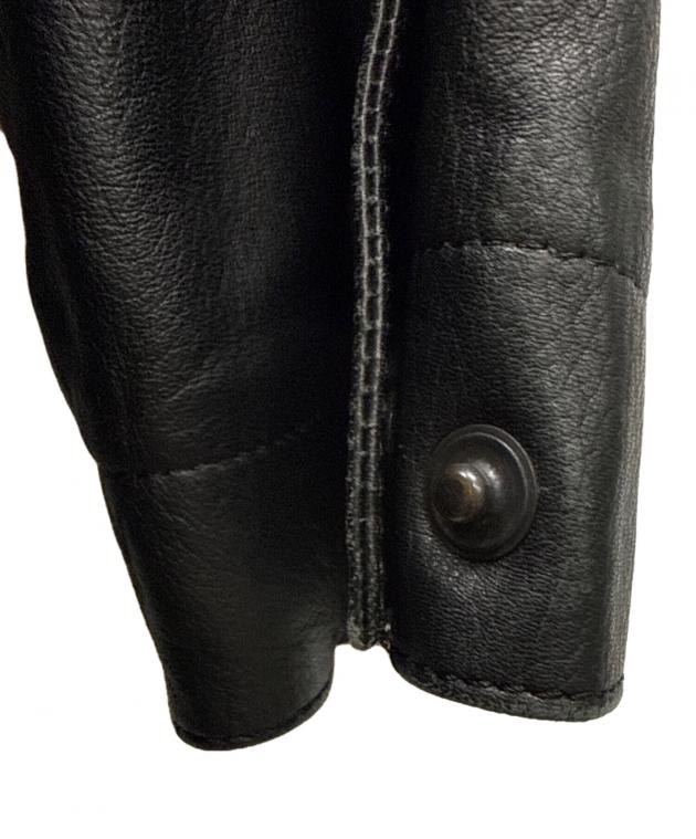 中古・古着通販】BALLY (バリー) レザーコート ブラック サイズ:SIZE