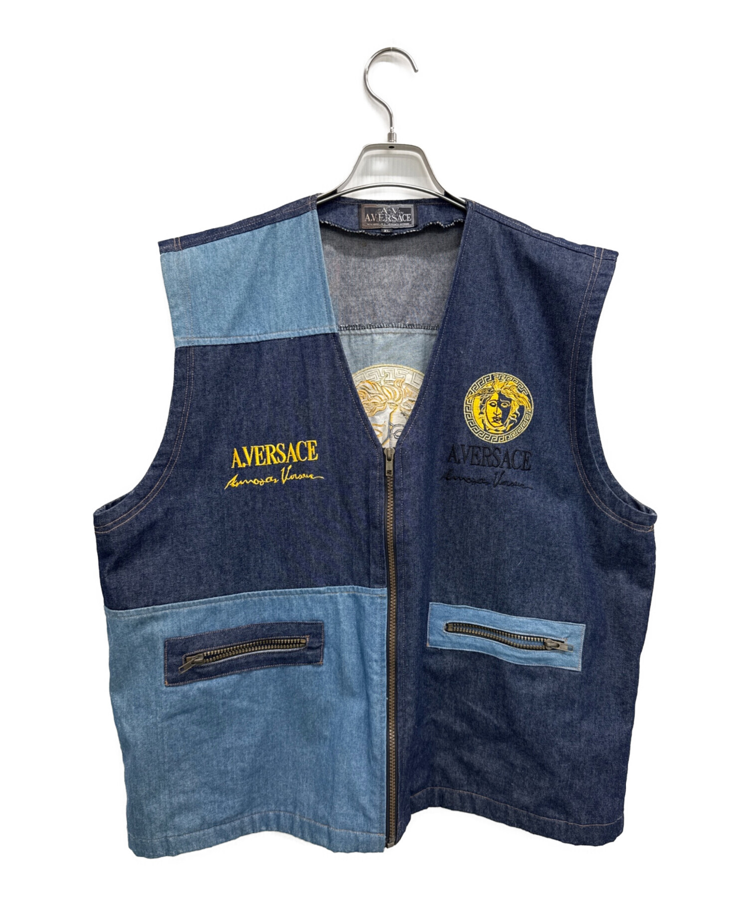 中古・古着通販】A.VERSACE (アルフレッドヴェルサーチ) デニムベスト