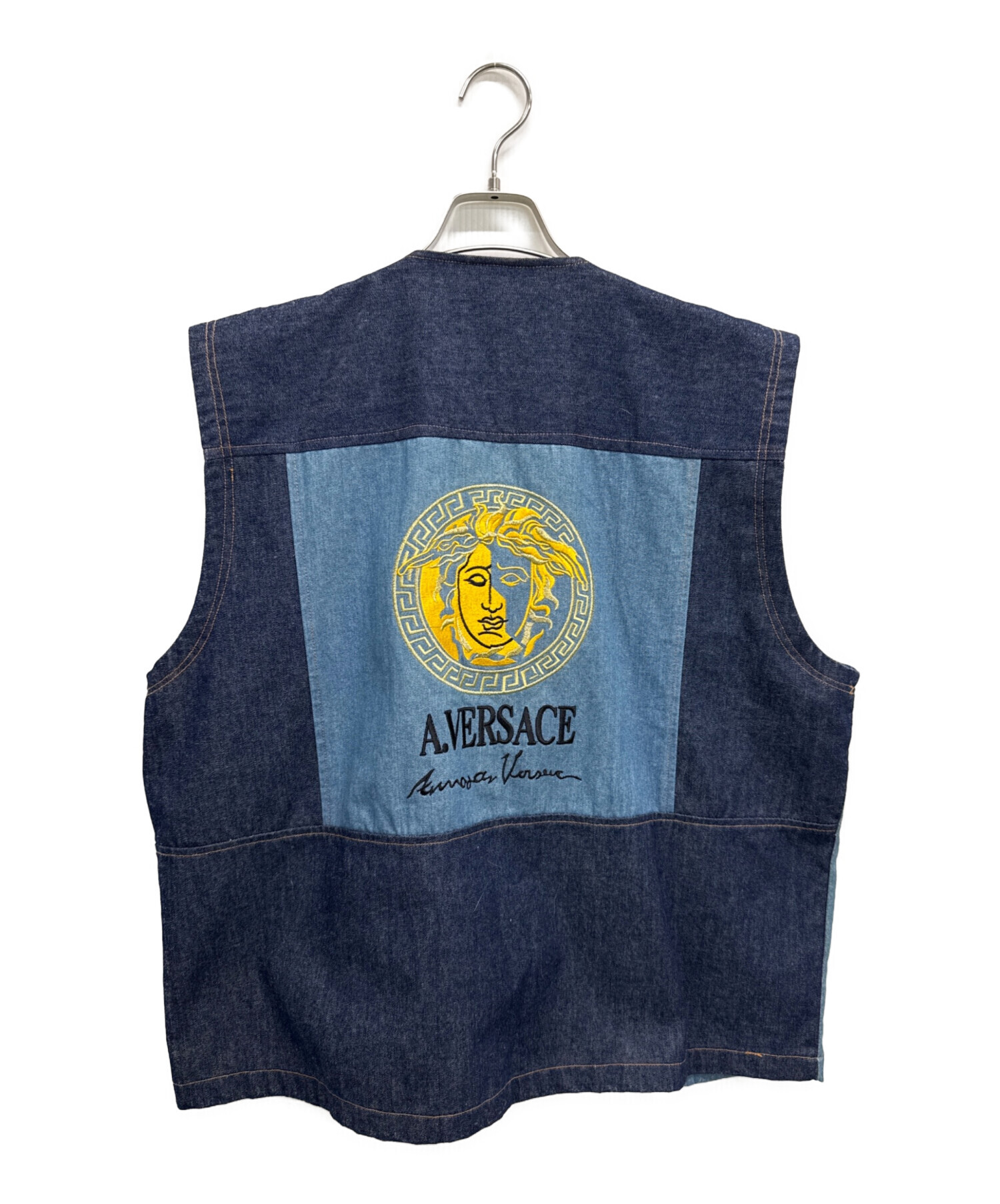 中古・古着通販】A.VERSACE (アルフレッドヴェルサーチ) デニムベスト
