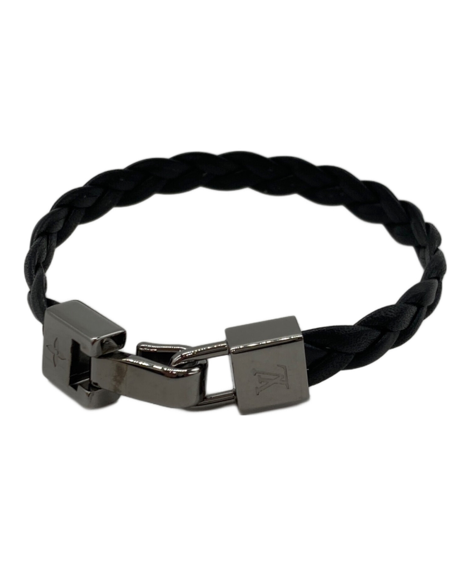Louis Vuitton ブラック ブレスレット 中古・古着通販】LOUIS VUITTON (ルイ ヴィトン) ブレスレット