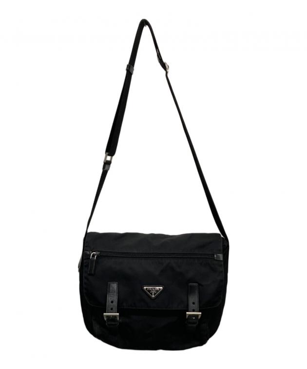 中古・古着通販】PRADA (プラダ) メッセンジャーバッグ ブラック