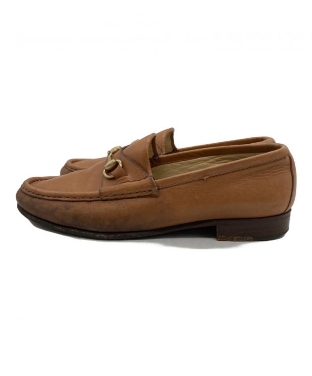 中古・古着通販】GUCCI (グッチ) ビットローファー ブラウン サイズ:35