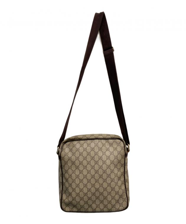 GUCCI ショルダーバッグ ダークブラウン 中古・古着通販】GUCCI (グッチ) ショルダーバッグ ブラウン｜ブランド
