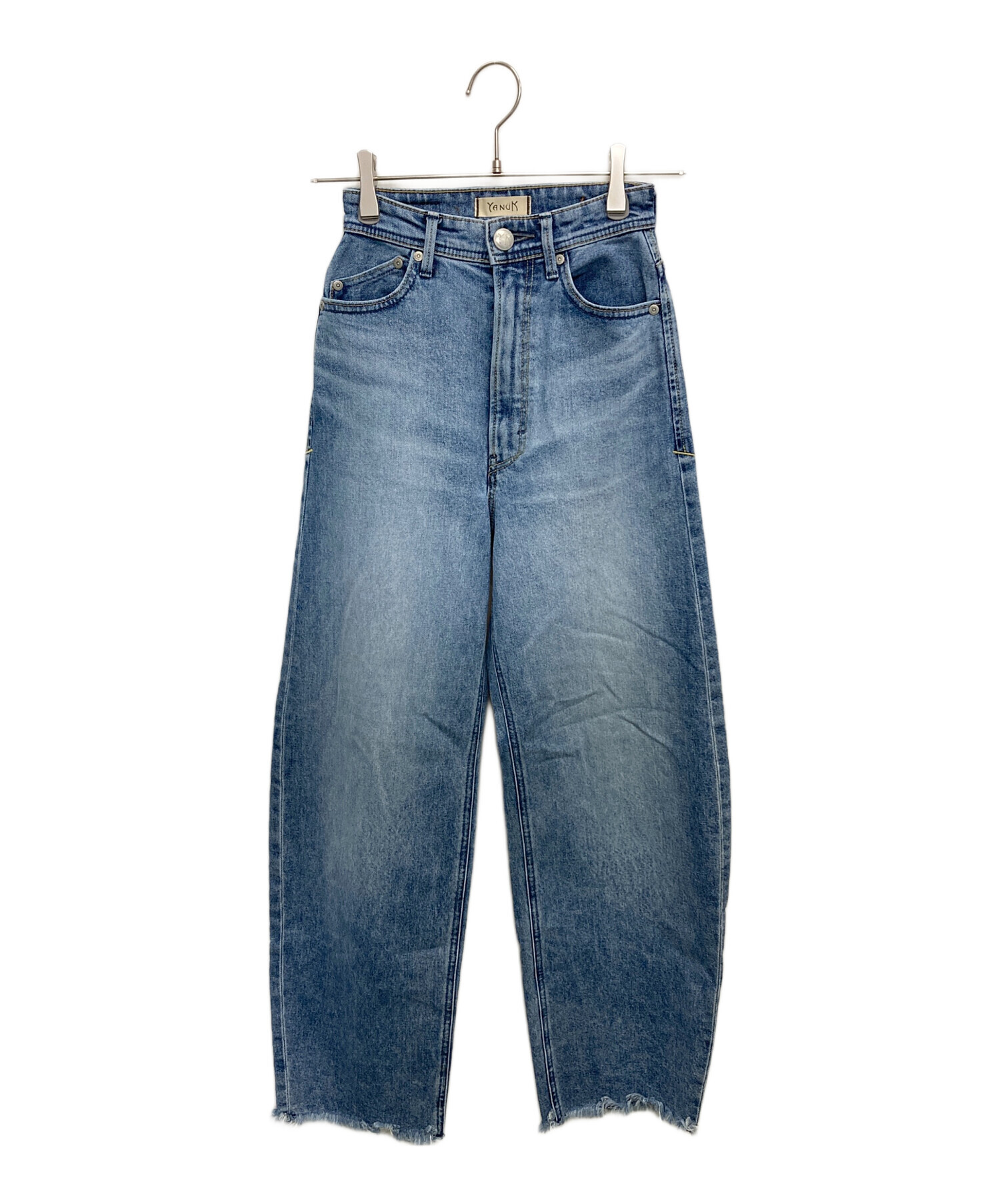 メンズ 新品未使用 ヤヌーク ブルーデニムパンツ
