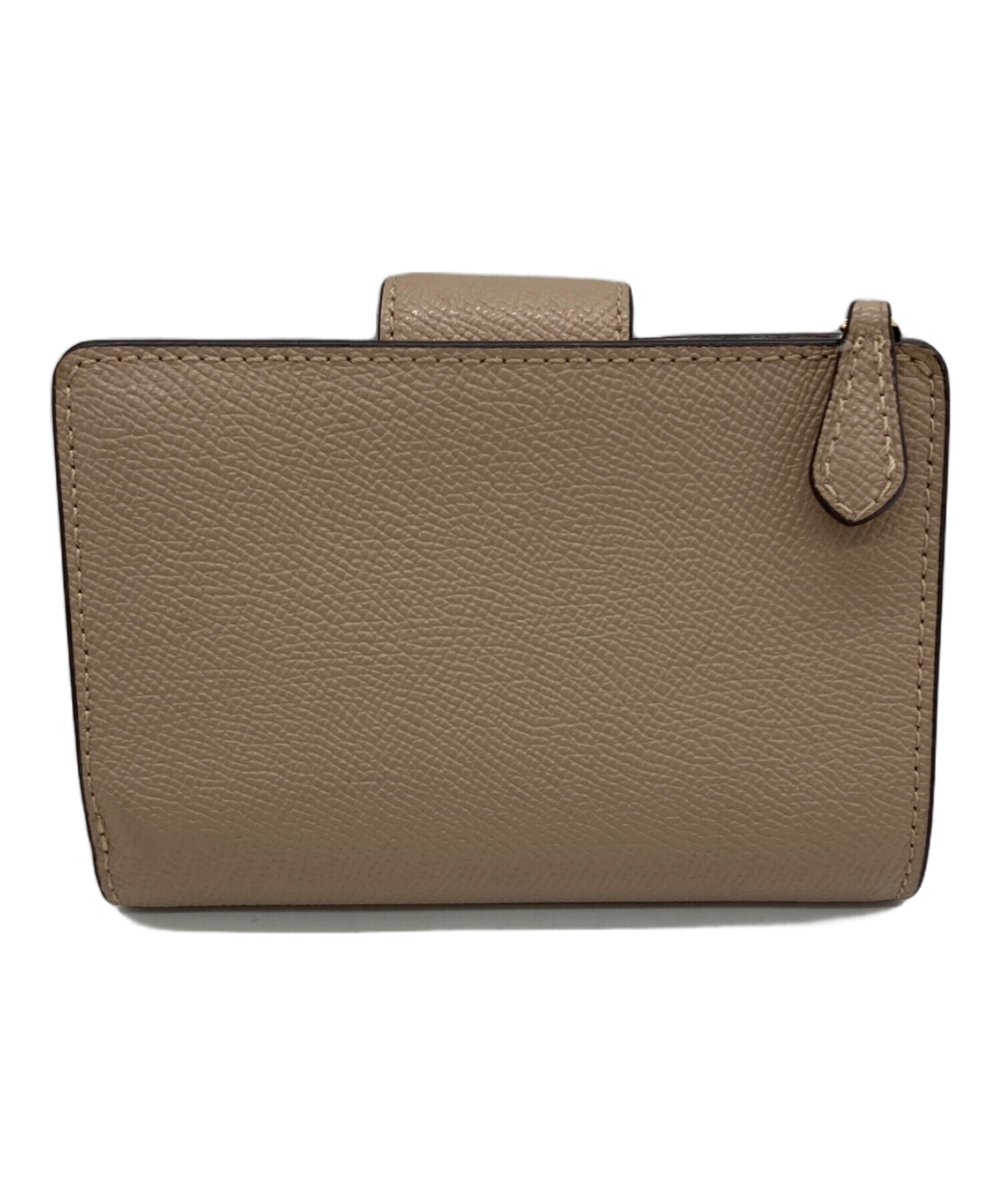 中古・古着通販】COACH (コーチ) 2つ折り財布 ベージュ｜ブランド