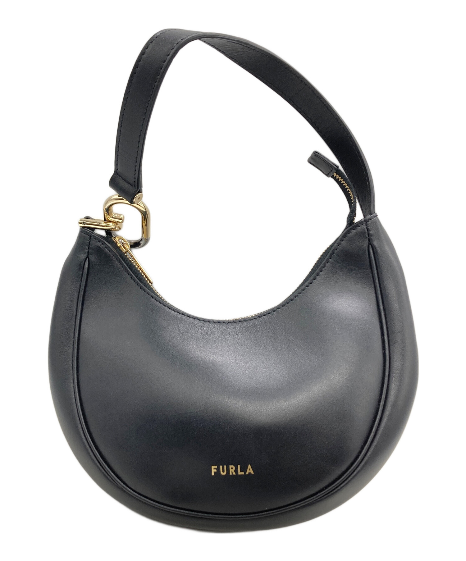 中古・古着通販】FURLA (フルラ) ハンドバッグ ブラック｜ブランド