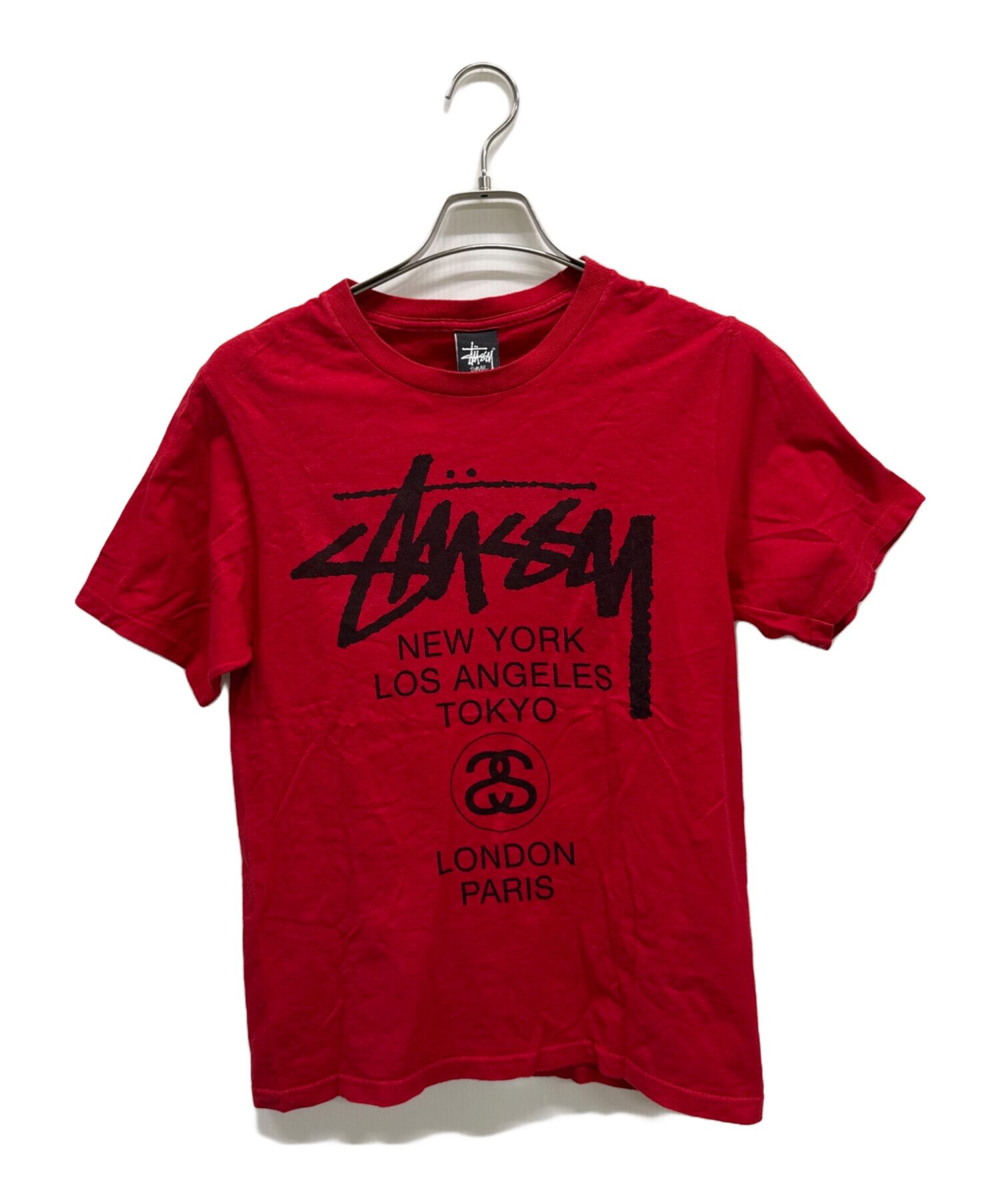 未開封　STUSSY スチューシー　Tシャツ　赤　L 中古・古着通販】stussy (ステューシー) Tシャツ レッド サイズ:S