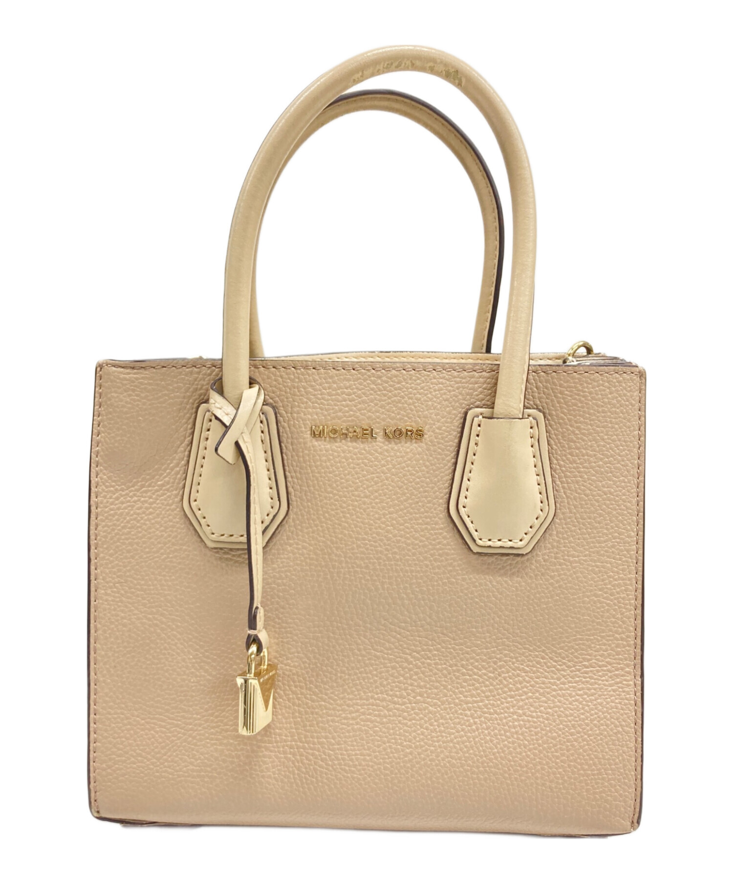 ☆極美品‼️特価‼️Michael Kors ベージュ ハンドバッグ 中古・古着通販】MICHAEL KORS (マイケルコース) ハンドバッグ