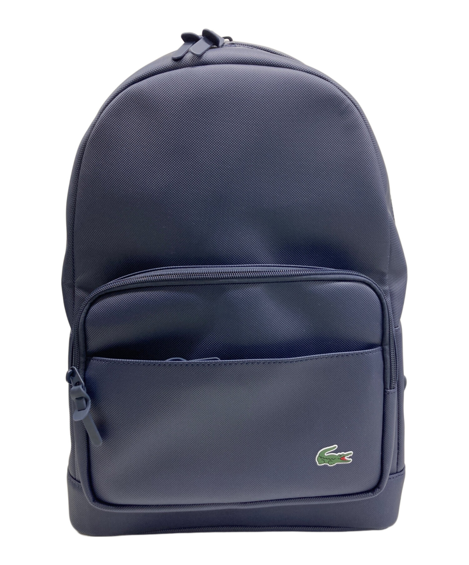 美品　LACOSTE レザーリュック ネイビー・ブルー 中古・古着通販】LACOSTE (ラコステ) リュック ネイビー 未使用品