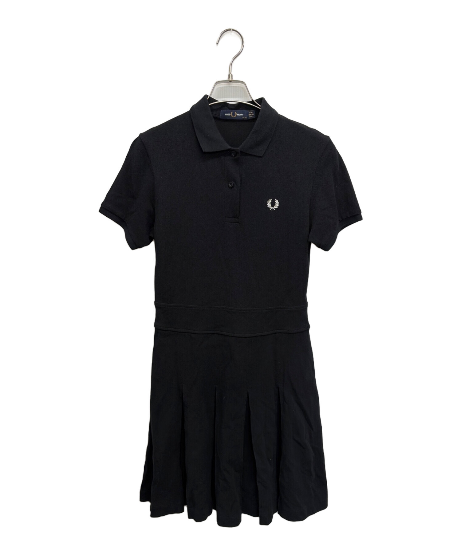 ☀︎美品。Fred Perry 半袖ワンピース ブラック 中古・古着通販】FRED PERRY (フレッドペリー) 半袖ワンピース