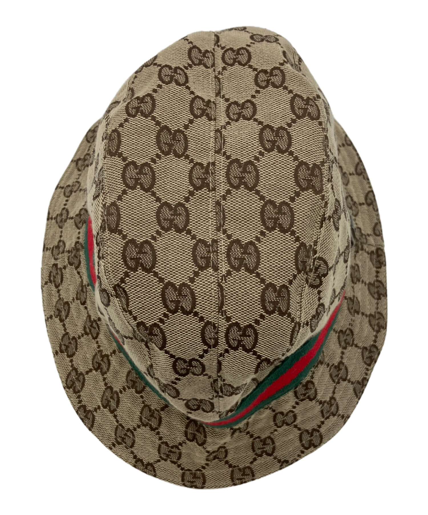 値下げ！GUCCI総柄バケットハット 中古・古着通販】GUCCI (グッチ) バケットハット ベージュ｜ブランド