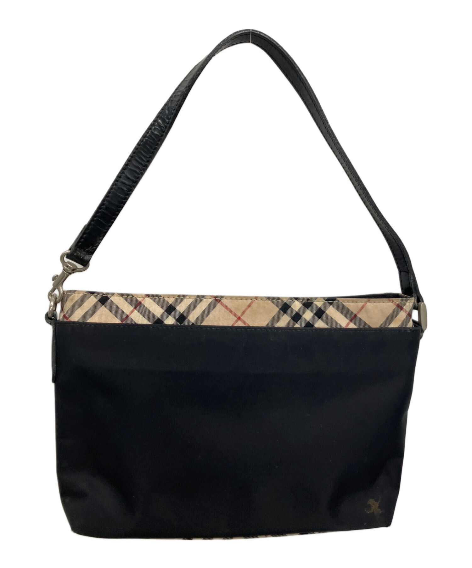 中古・古着通販】BURBERRY (バーバリー) ハンドバッグ ブラック 
