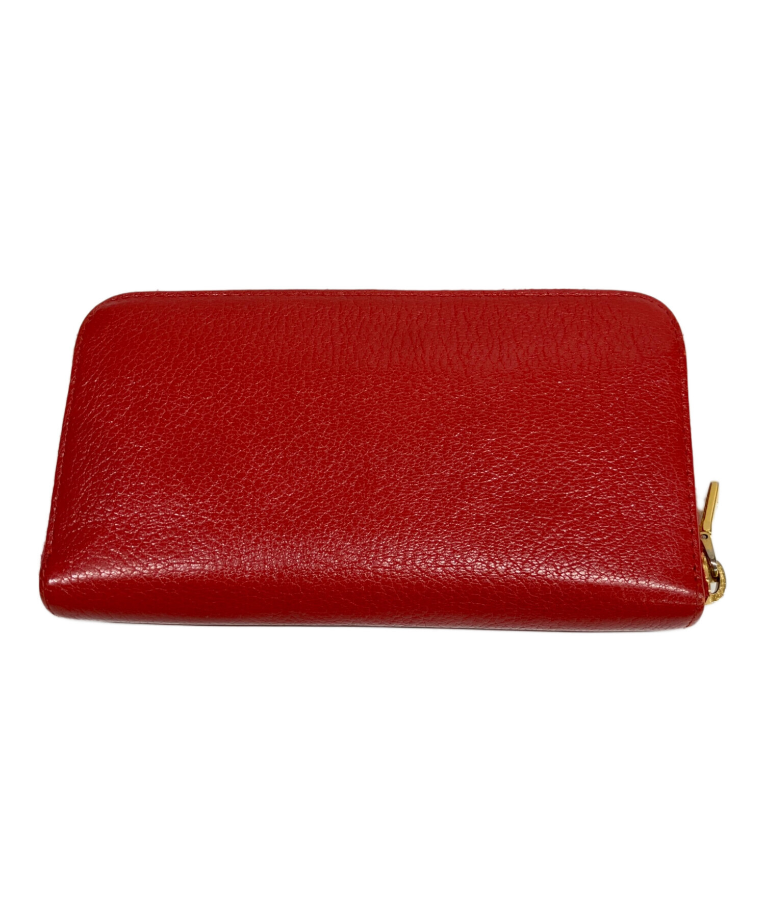 中古・古着通販】MIU MIU (ミュウミュウ) 長財布 レッド｜ブランド