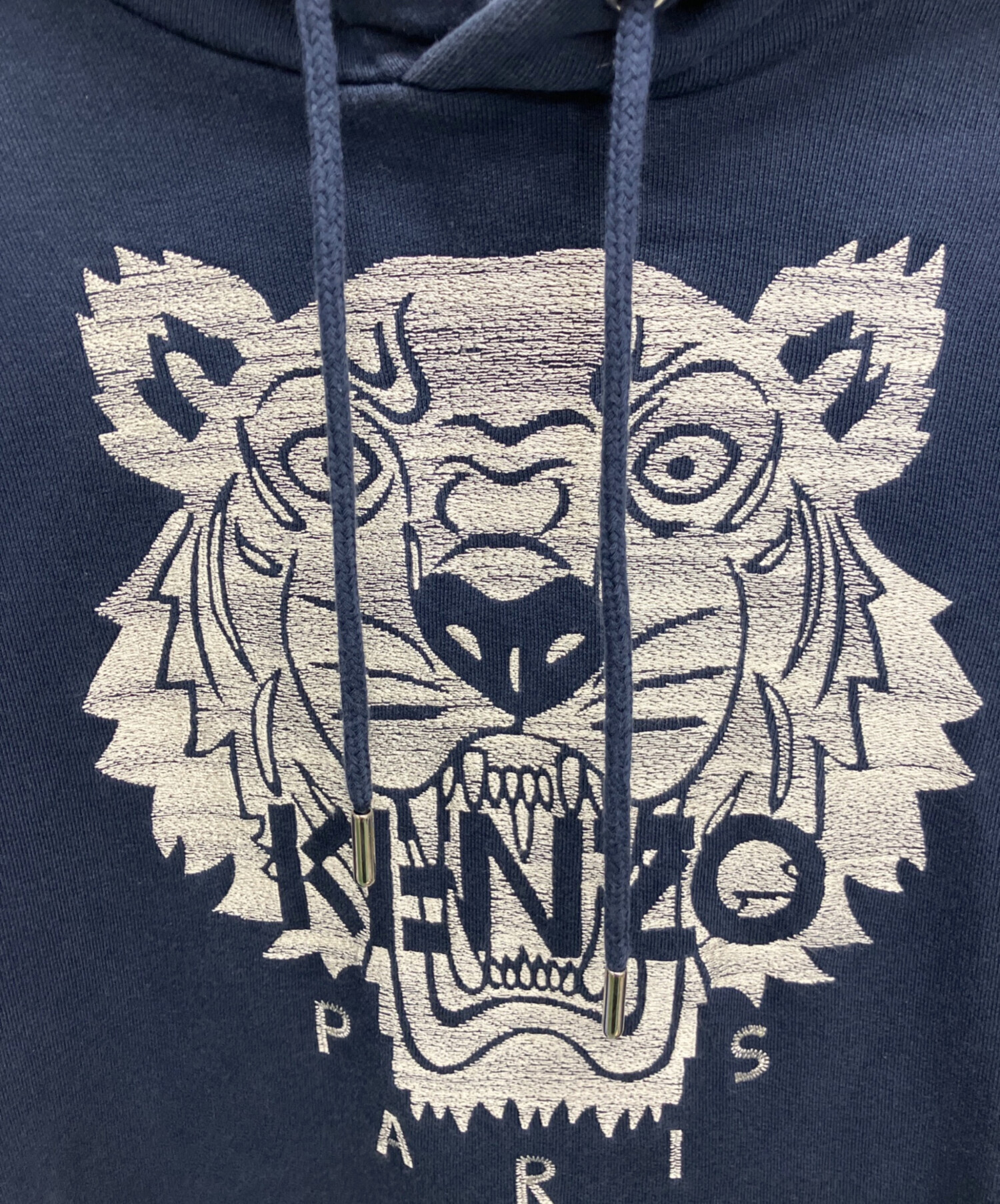 中古・古着通販】KENZO (ケンゾー) プルオーバーパーカー ネイビー